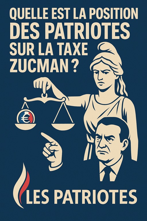 Quelle est la position des Patriotes sur la taxe Zucman ?